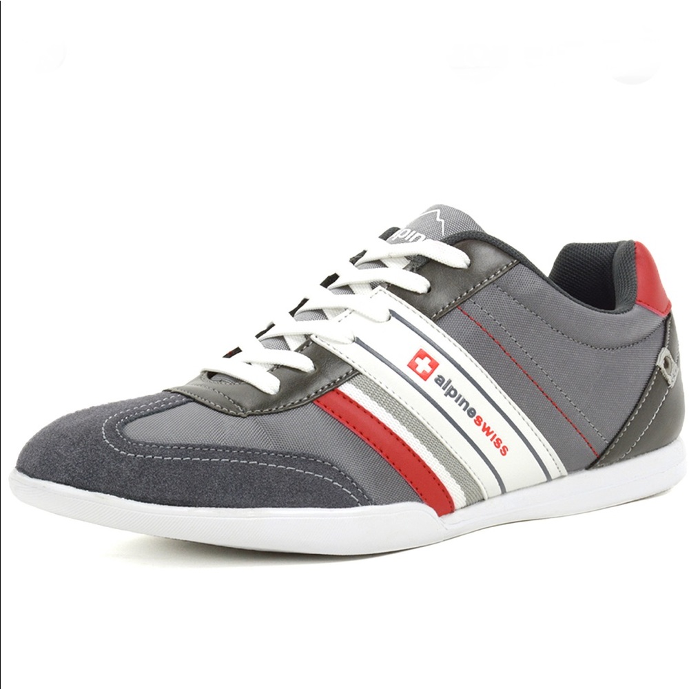 AlpineSwiss Mens Tennis Shoes Fashion Sneakers